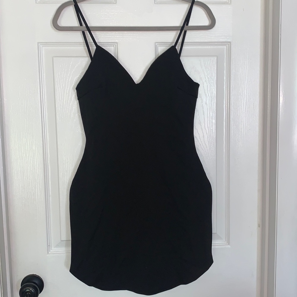 Strappy mini bodycon dress